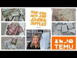 Temu Haul with Junk Journal Supplies