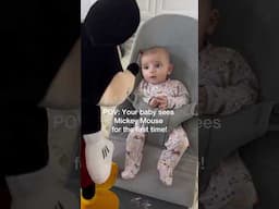 Baby sees Mickey Mouse for the first time! (She’s MESMERIZED!!!)