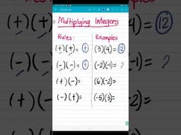 Multiplying Integers | Project CATH