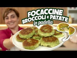 FOCACCINE BROCCOLI E PATATE IN PADELLA Ricetta Facile - Fatto in Casa da Benedetta