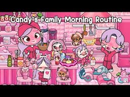 Candy’s Family Morning Routine at the Aesthetic Pink House 🎀🏠Avatar World | Pazu