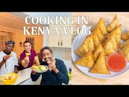 A Kenyan chef teaching my husband & I how to make the best samosas.