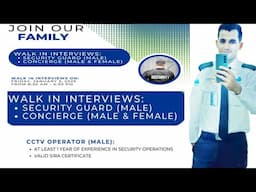 salary 2400 to 2600 aed || Free security guard jobs |cctv operator jobs | concierge male female jobs