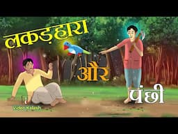 दयालू लकड़हारे को मिला पंछी का सहारा || || Hindi Cartoon || village storys || Video Kalash