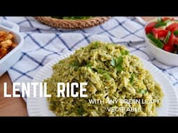 Easy One-Pot LENTIL & RICE with Beet Greens | Healthy Vegetarian/Vegan Recipe