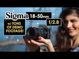 Sigma 18-50mm f/2.8 DC DN Contemporary Lens for VIDEO- Review & FOOTAGE on Sony Zv-e10