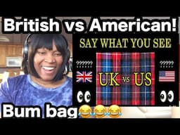 American Reacts to BRITISH vs AMERICAN English **50 DIFFERENCES**