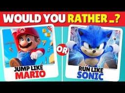 Would You Rather... Super Mario VS Sonic Edition 🍄⚡