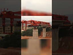 This MONSTER Machine Builds Bridges Like LEGO! 😱 #shorts #viral