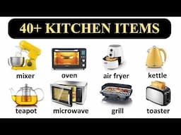 40+ Kitchen Vocabulary | Learn Important English Words