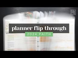 FAITH PLANNER FLIP THROUGH 2024 :: A Full Year of Completed Planner Spreads with Bible Lettering