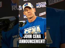 JOHN CENA ANNOUNCES HE WILL BE IN ELIMINATION CHAMBER