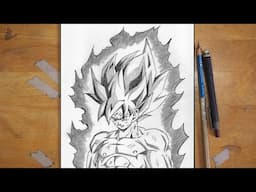 Masterpiece Alert! Drawing Goku Ultra Instinct [Super Saiyan] - Step-by-Step ⚡