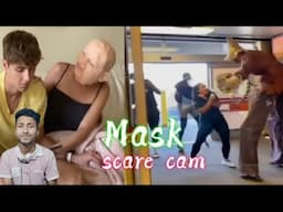 New Scare Pranks with Mask 2024 😂 Funny Videos tiktok compilation