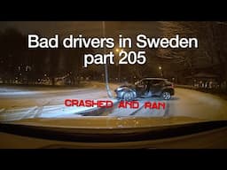 Bad Drivers in Sweden #205 - Accidents, road rage driving and stupid pedestrians