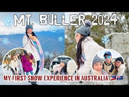 MY FIRST SNOW EXPERIENCE IN MELBOURNE (Mt. Buller 2024) | Donna Lalabs