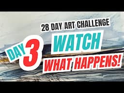 Day 3 of 28-Day Challenge Exploring Derwent Watercolors & Aquapasto!