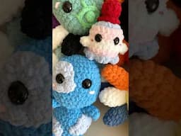 Part 1 of making a HUGE custom order of four axolotls and a mini ghost #crochet patterns in descrip