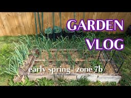 starting seeds, potatoes in grow bags, and more | early Spring zone 7b | Garden Vlog 3