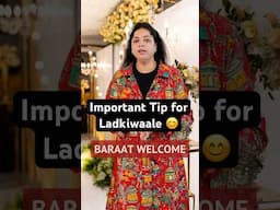 Important tip for Baraat Welcome mala #brideandgroom #indianwedding #bridetobe #bride #baraatwelcome