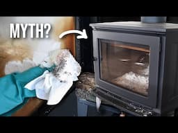 Using WOOD ASH To Clean Stove Glass | Does It Work? Cleaning WITHOUT Commercial Chemicals