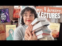 Mes 9 derniers ROMANS lus 📖✨ romances, télé-réalité, retour dans le temps…