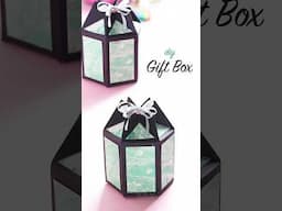 DIY Tall Gift Box in Minutes! Perfect for gifts 💝 #giftboxdiy #papercrafts #handmadewithlove