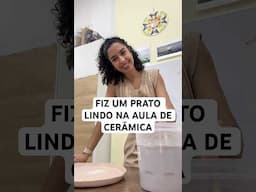 AULA DE CERÂMICA, FIZ UM PRATO - DAILY VLOG | JULIANA LOUISE