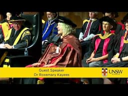 Disability Discrimination Commissioner Rosemary Kayess speech - honorary doctorate