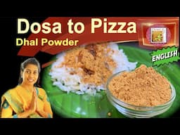 Paruppu podi recipe in English | Paruppu podi sadam/for rice | Pappula podi | Dhal powder