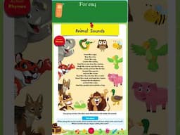 Oral Activities for Fluency - Page No.6: Animal Sounds | Pre-primary Books Available on Amazon