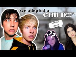 sam and colby adopt us and KAT GETS MAD | let's read fanfiction