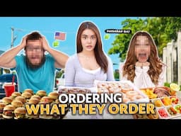 LETTING THE PERSON IN FRONT DECIDE WHAT WE EAT IN USA! | IVANA ALAWI