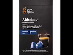 Good & Gather Signature Altissimo Nespresso Espresso Capsules taste test