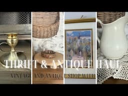 THRIFT AND ANTIQUE SHOP WITH ME AND HAUL | LIFE UPDATE