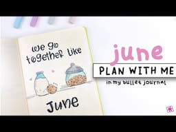 PLAN WITH ME || My Bullet Journal Setup (June 2019) || Cute Couples Theme