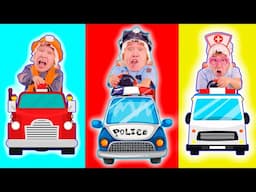 Police Car, Fire Truck and Ambulance | Little Cars Rescue Team + Compilation | Lights Kids