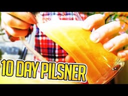 Tasting my 10 Day European Pilsner! - 10 Day Brews Ep. 2 Pt. 2