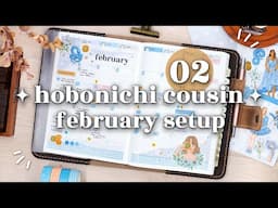 🐍 FEBRUARY 2025 Plan With Me // Hobonichi Cousin Monthly Setup