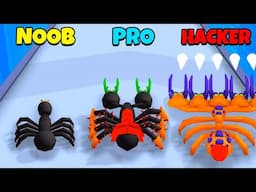 NOOB vs PRO vs HACKER - Spider Shoot Run