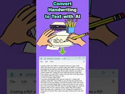 Convert Handwriting to Text with AI on Smartphone #ai #tutorial #shorts #updf