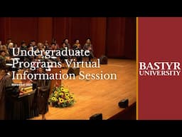 Undergraduate Programs Virtual Information Session