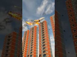 Realistic Plane vs Buildings