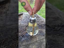 Kako napraviti uljanu lampu od stare sijalice #survival #outdoors #camping #lifehacks