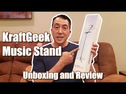 The BEST Portable + Folding Music Stand EVER | KraftGeek MUSIC STAND Review