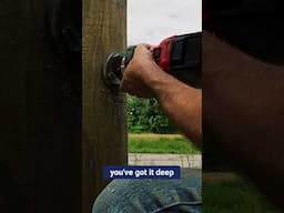 How to Cut a Mortice in a Strainer Fence Post – Router & Chisel Method #farmfence  #farming #fence