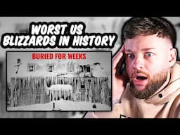 SCARED BRIT Reacts to "WORST BLIZZARDS in US History!"