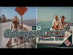 Lightroom preset free | how to edit like selebgram @sergeysuxov preset free