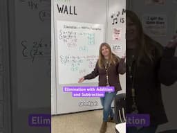 Elimination with addition or subtraction #iteachalgebra #math #algebra #mathematics #iteachmath