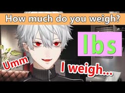 ［Eng Sub］Kuzuha was asked his weight by a viewer ［Nijisanji/VTuber］